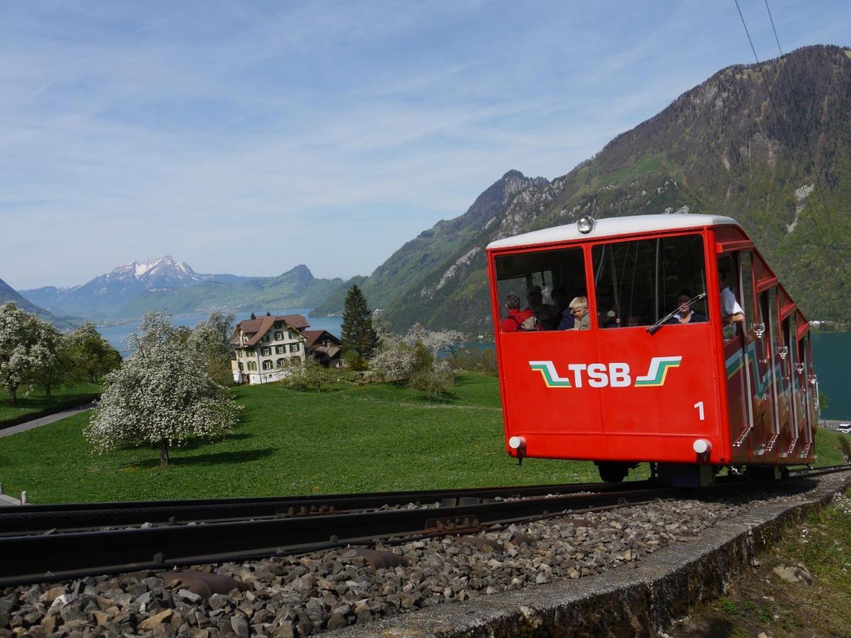 Appartement Seelewaermerli - Balsam Fuer Ihre Seele Seelisberg Esterno foto
